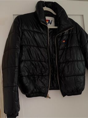 BOLT LUXE APRES PUFFER JACKET - GLOSSY BLACK